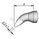 Наконечник JBC C245-846 клиновидный 2,2 х 1,0 мм (изогнутый, удлинённый)