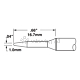 Metcal CVC-7CN1710A. Картридж-наконечник для СV/MX, конус тонкий удлиненный 1.0х16.7мм (замена STTC-107)