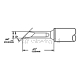 Metcal SMC-7KN0025S. Картридж-наконечник для СV/MX, ножевидный 2.5мм (замена SMTC-1165)