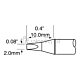 Metcal STP-CH20. Картридж-наконечник для MFR-H1, клин 2.0х10мм
