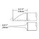 Metcal UFT-6PW2954C. Картриджи-наконечники для CV-UFT, нож, 0.29х5.4мм (комплект)