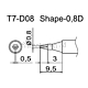 Наконечник Hakko T7-D08