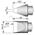 Наконечник JBC C470-029 для пайки пинов и кабельных соединений R=31,0 мм